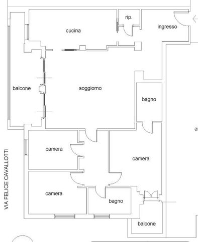 Appartamento in residenziale in Via Felice Cavallotti 99