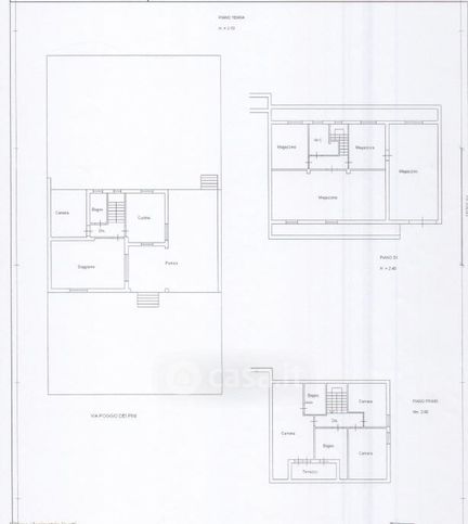 Casa bi/trifamiliare in residenziale in Viale Poggio dei Pini