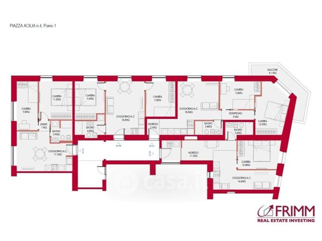 Appartamento in residenziale in Piazza Acilia 4