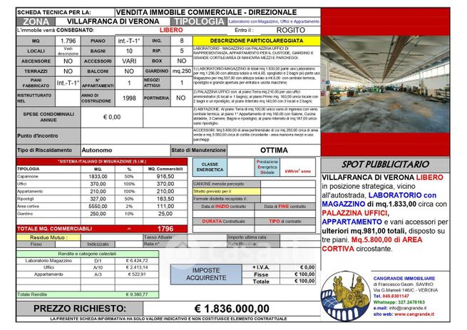 Capannone in commerciale in 