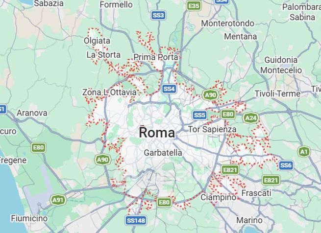 Villetta a schiera in residenziale in Via dei Casali delle Cornacchiole