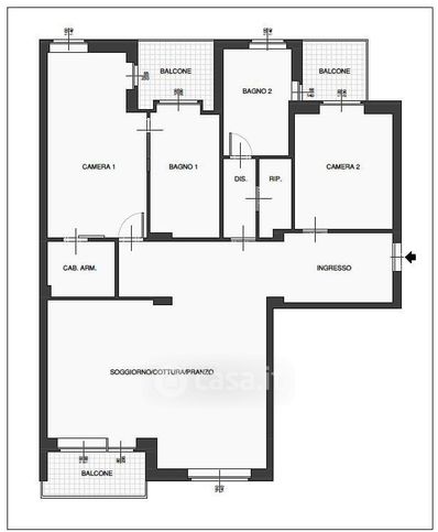 Appartamento in residenziale in Via Galliera