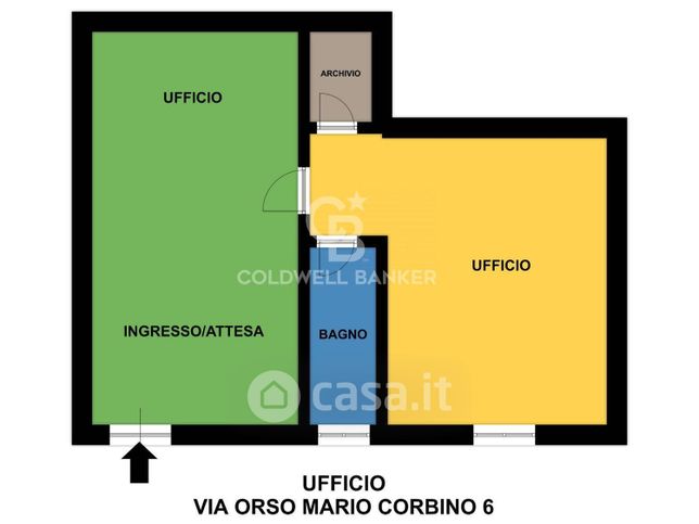 Ufficio in commerciale in Via Orso Mario Corbino 6