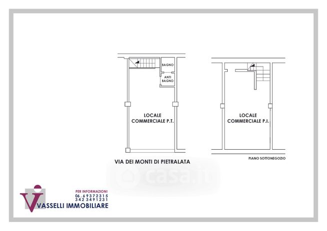 Negozio/locale commerciale in commerciale in Via dei Monti di Pietralata 5