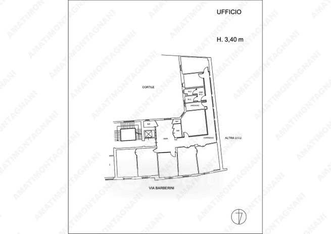 Ufficio in commerciale in Via Barberini