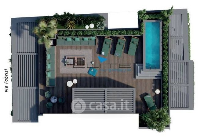 Attico/mansarda in residenziale in Via Nicola Fabrizi 158