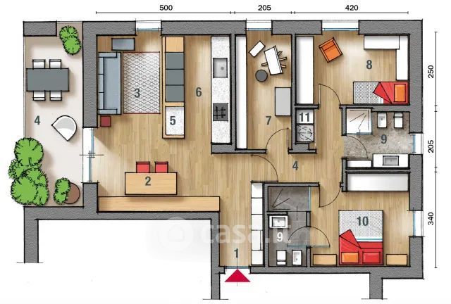 Appartamento in residenziale in Via Carlo Alberto dalla Chiesa