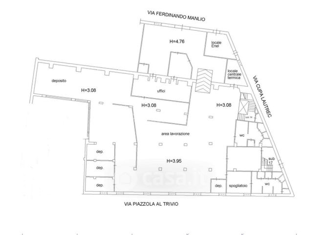 Capannone in commerciale in Via Ferdinando Manlio 8