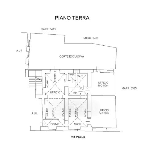 Ufficio in commerciale in Via Parma 46