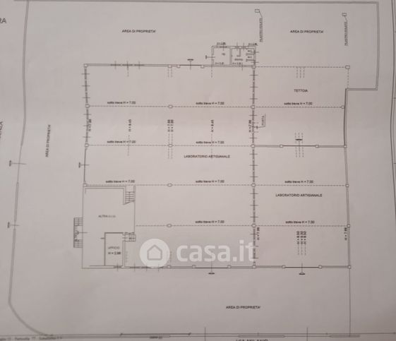Capannone in commerciale in Via Fornace