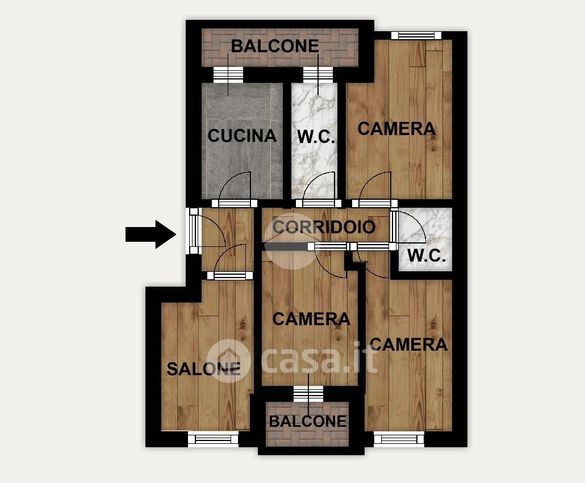 Appartamento in residenziale in Viale degli Eroi di Rodi 205