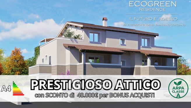 Attico/mansarda in residenziale in San Mariano di corciano