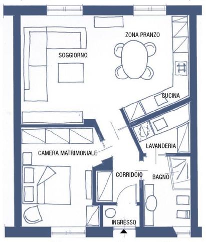 Appartamento in residenziale in Via Emilia