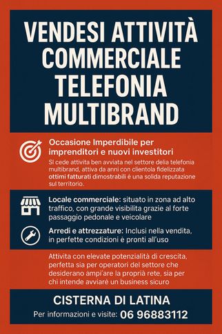 Attività/licenza (con o senza mura) in commerciale in 