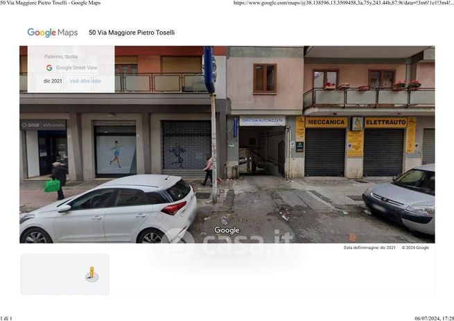 Garage/posto auto in residenziale in Via Maggiore Pietro Toselli 66