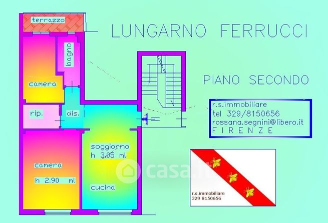 Appartamento in residenziale in Piazza Francesco Ferrucci 1