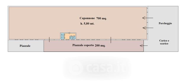 Capannone in commerciale in Via Benvenuto Cellini 19