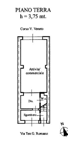 Negozio/locale commerciale in commerciale in Via Veneto