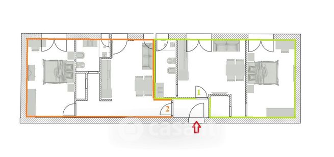 Appartamento in residenziale in Piazza Bologna