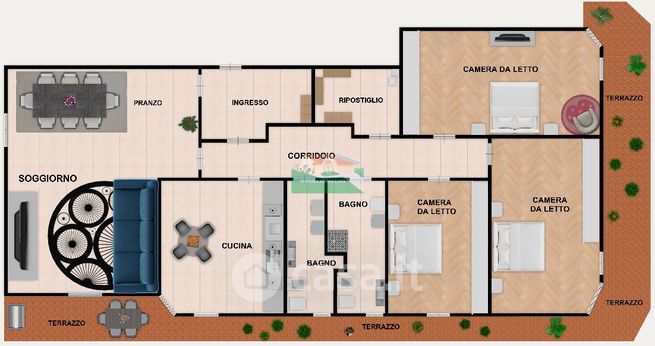 Appartamento in residenziale in Circonvallazione Canale Molinetto