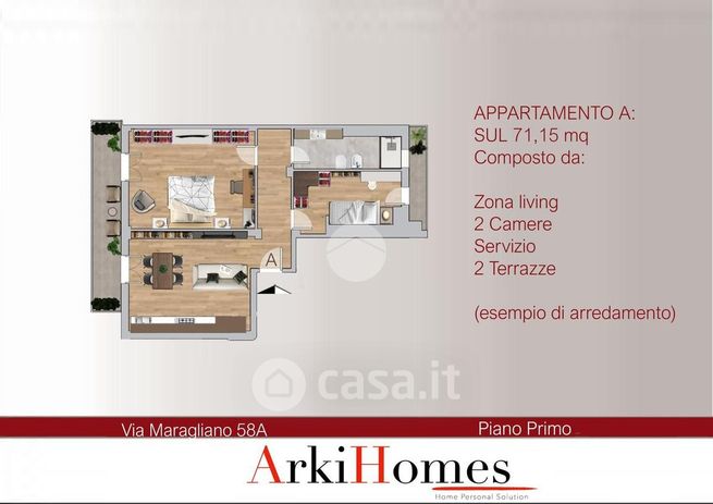 Appartamento in residenziale in Via Maragliano 58