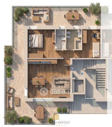 Attico/mansarda in residenziale in Via Antonio Pigafetta
