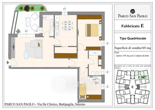 Appartamento in residenziale in Via de Chirico