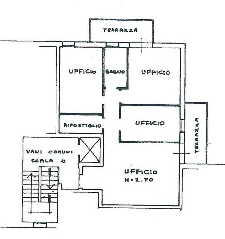 Ufficio in commerciale in Via Magenta