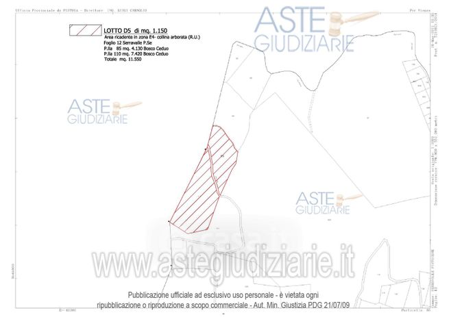 Terreno agricolo in commerciale in Via Palazzi