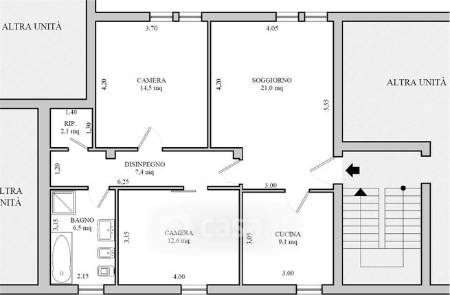 Appartamento in residenziale in Via Camillo Benso Conte di Cavour 1