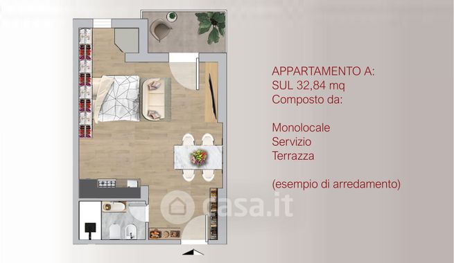 Appartamento in residenziale in Via Giuseppe Galliano