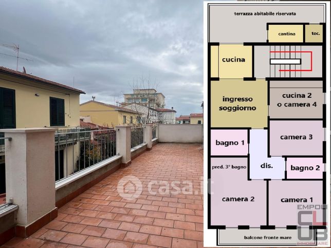 Appartamento in residenziale in Piazza Monte alla Rena