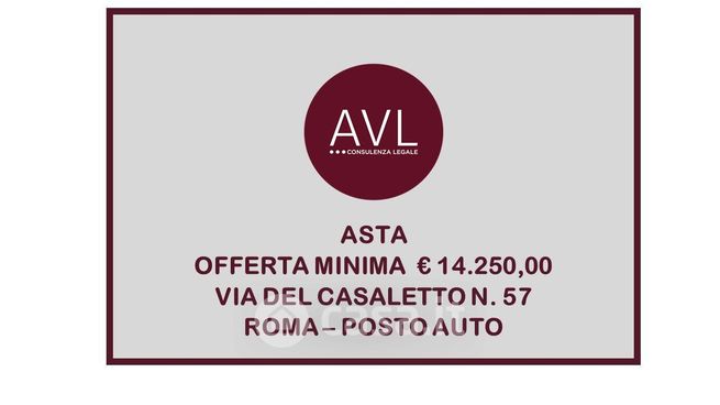 Box/posto auto in residenziale in Via del Casaletto 57