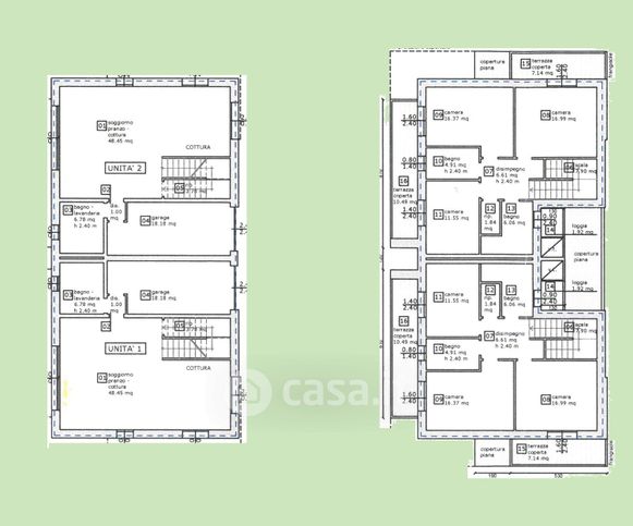 Casa bi/trifamiliare in residenziale in 