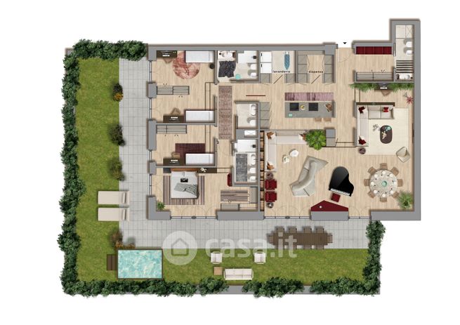 Loft in residenziale in Via Albalonga 27