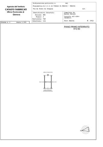 Garage/posto auto in residenziale in Via Ai Prati di Oregina 3