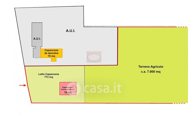 Capannone in commerciale in 