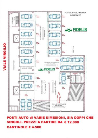 Garage/posto auto in residenziale in Viale Virgilio 93