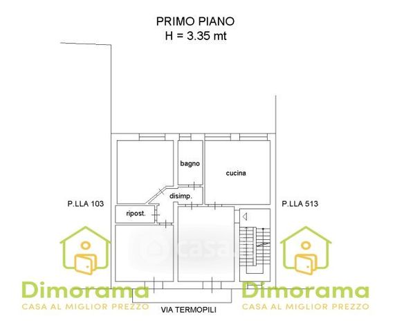 Appartamento in residenziale in Via Termopili 20