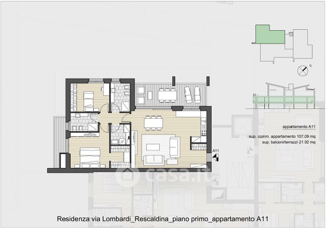 Appartamento in residenziale in Via Riccardo Lombardi 2