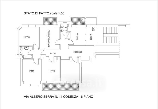 Appartamento in residenziale in Via Alberto Serra 14