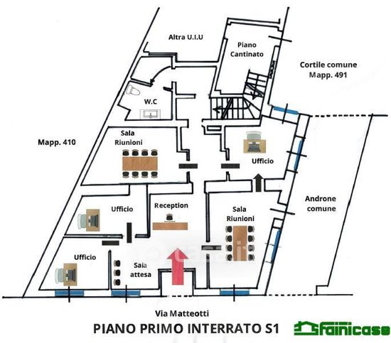 Ufficio in commerciale in Via Giacomo Matteotti 30