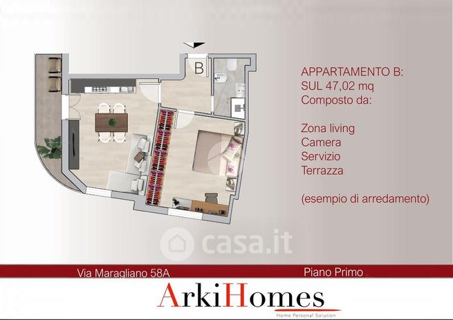 Appartamento in residenziale in Via Maragliano 58