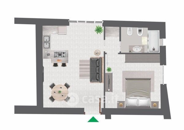 Appartamento in residenziale in Via Sant'Anna 3