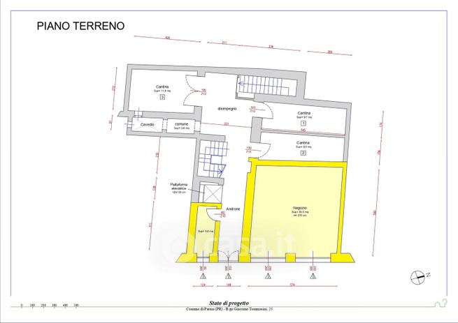 Negozio/locale commerciale in commerciale in Borgo Giacomo Tommasini 25