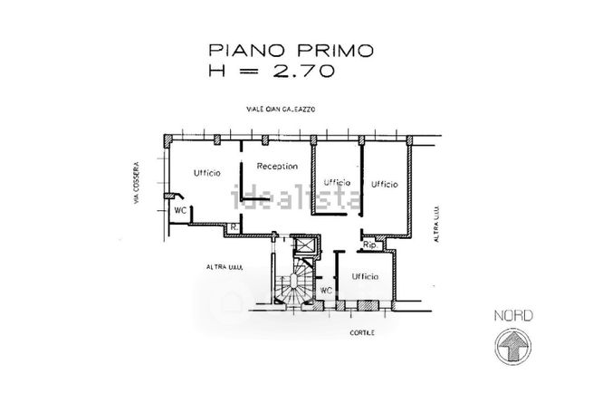 Ufficio in commerciale in Via Cosseria 1