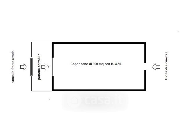 Capannone in commerciale in Via Palermo 69