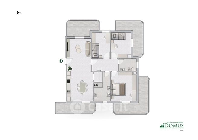 Appartamento in residenziale in Via Salara 43