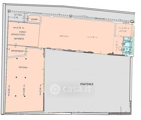 Capannone in commerciale in 