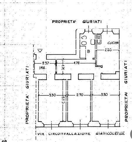 Appartamento in residenziale in Circonvallazione Gianicolense 114